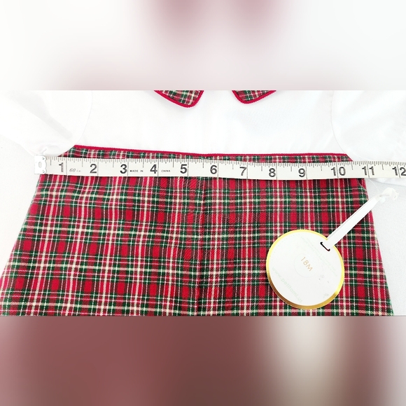 Petit Ami plaid Christmas romper - Picture 4 of 5